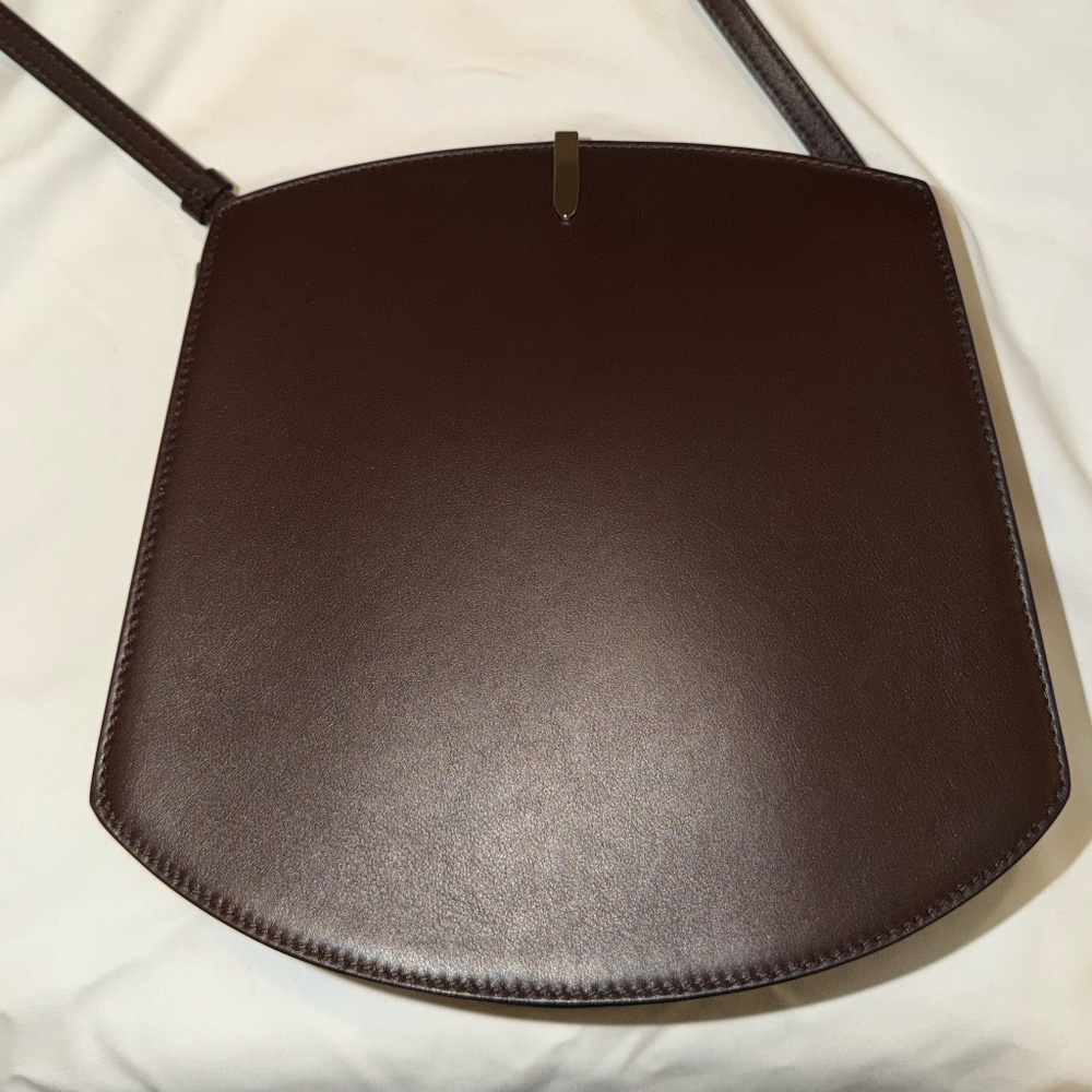 Savette Florence Calf Leather Crossbody (Brown)